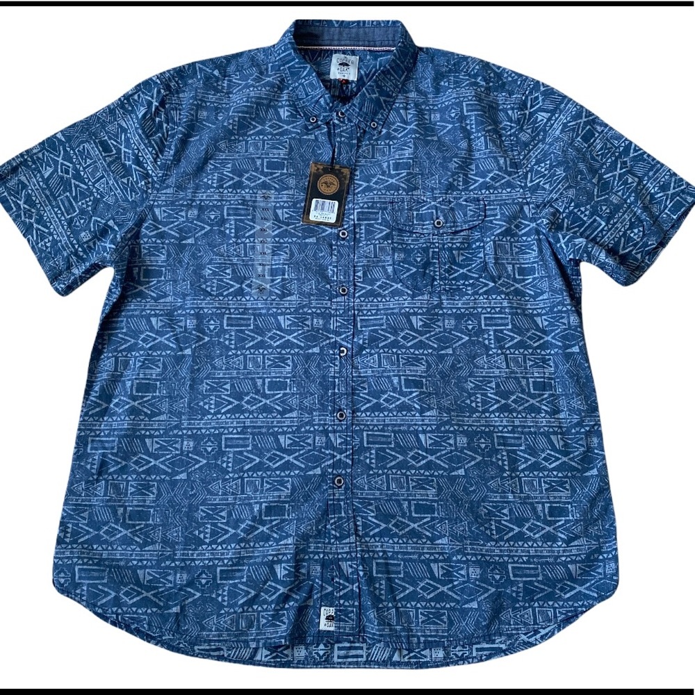 Copper & Oak Supply Button Down Casual Shirt Size XXL